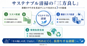 サステナブル清掃の三方良しとは